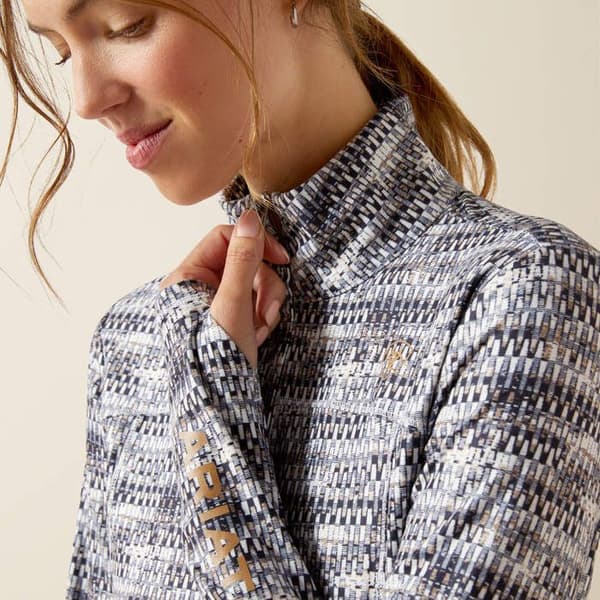 Ariat Lowell 3.0 dam ridtröja 1/4 zip höst batik S