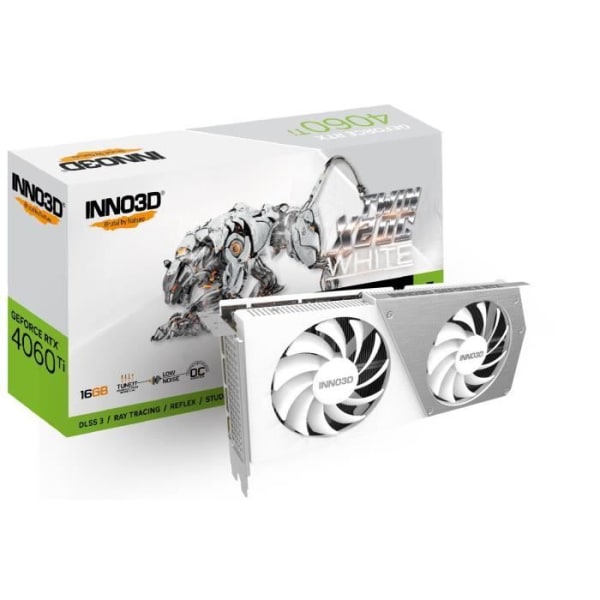 INNO3D GEFORCE RTX 4060TI TWN X2 OC 16GB N406T2-16D6X-178055W