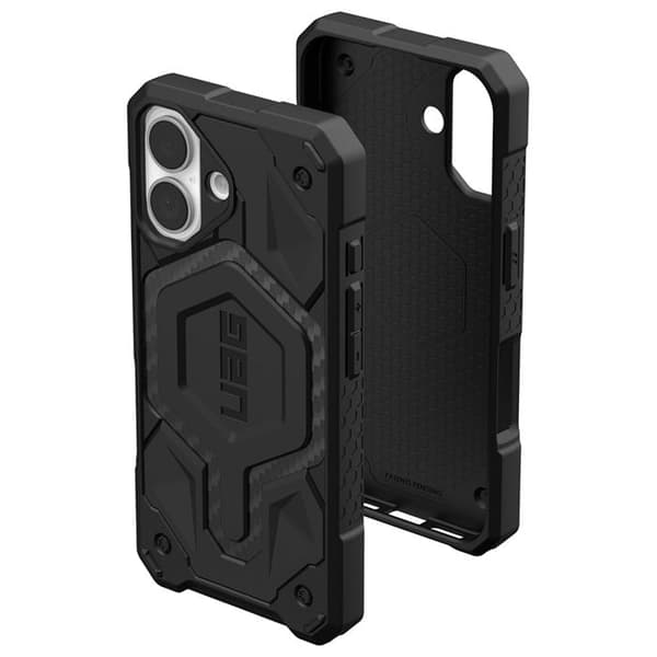 Coque för iPhone 16 - UAG - Monarch Pro - Optimal skydd - Elegant design - Svart
