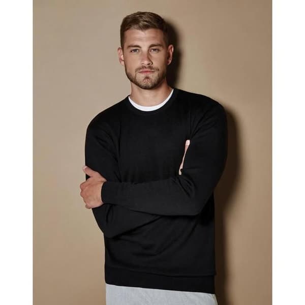 Pull col rond Kustom Kit Arundel - svart - XL svart