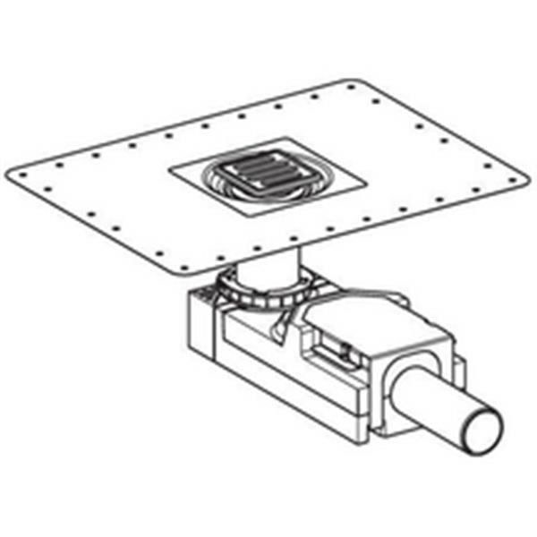 Geberit avlopp för golvdusch, golvhöjd 65 mm ref 154052001