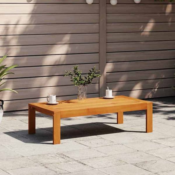 vidaXL Trädgårdsbord 100x50x27 cm solid akaciaträ 367620