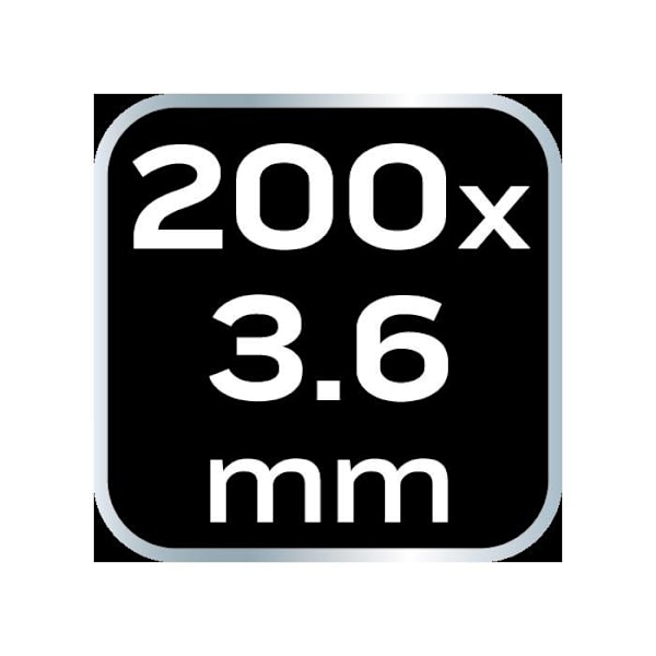 Kabelbindare - NEO TOOLS - 3,6 x 200 mm - Svart - Paket om 20 - Nylon PA66 Svart