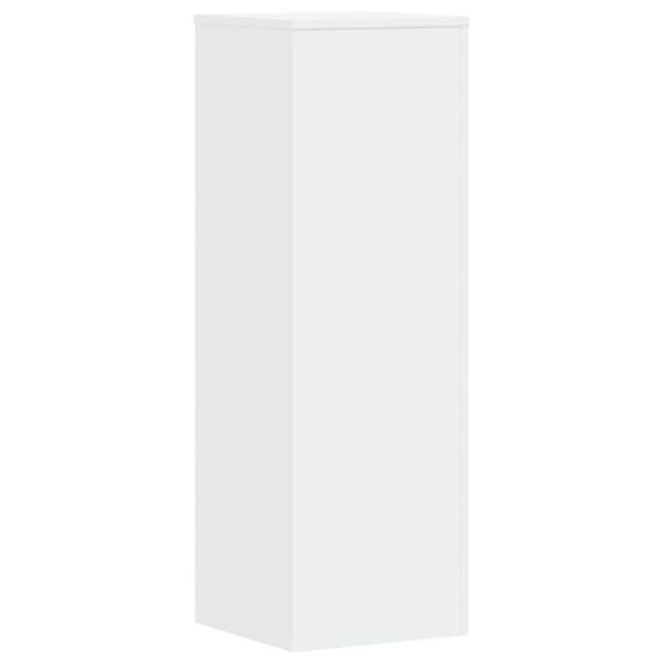 Stöd för växter vit 33x33x100 cm ingenjörsträ Vit