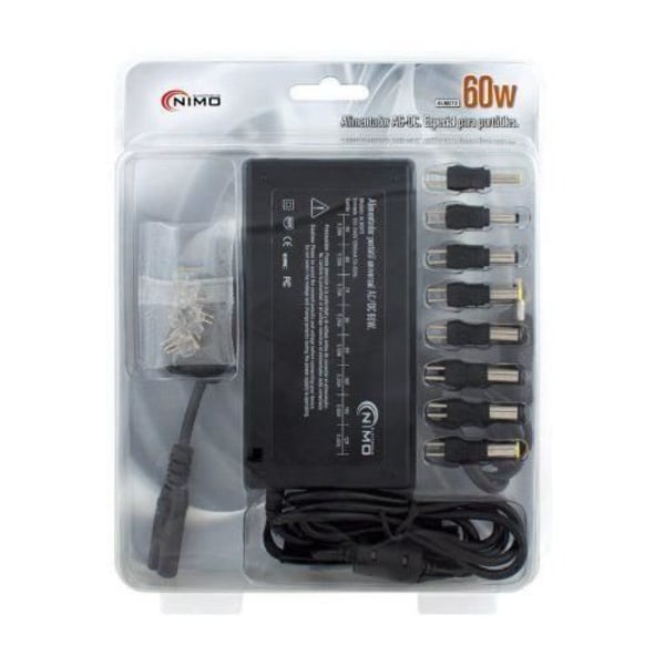 NIMO Universellt Justerbart Väggadapter/60W 512 Vcc - ALM072