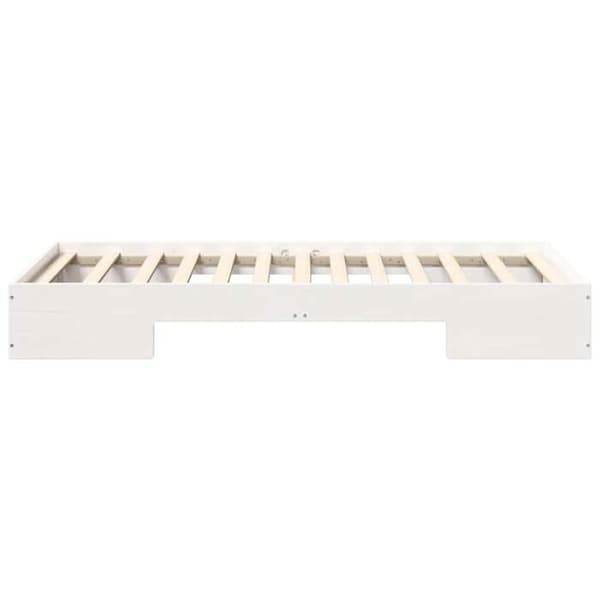 vidaXL Sängram Vit 90 x 190 cm 873053