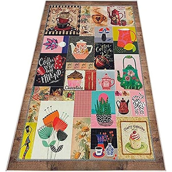 Mattor - Odefinierad - 80 cm - Polyester - Tvättbar - Färgglad Färgad
