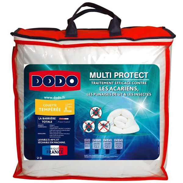 DODO MULTIPROTECT varm täcke - 140 x 200 cm Vit