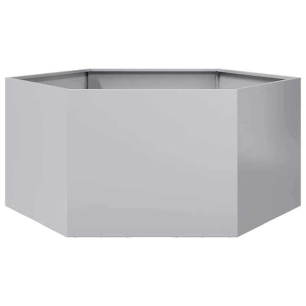 vidaXL Hexagonplanter 104x90x45 cm galvaniserat stål 851134