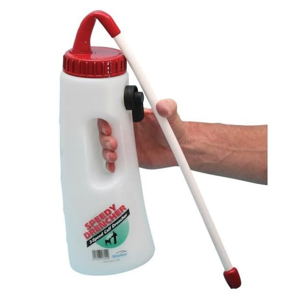 Kerbl Speedy Drencher kalvflaska - vit/röd - 2,5 L vit röd