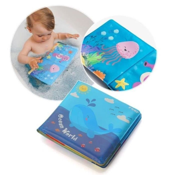 Lärspel - REER - Magic Bath Book - 8 sidor - Ändrar färger Ändra färger