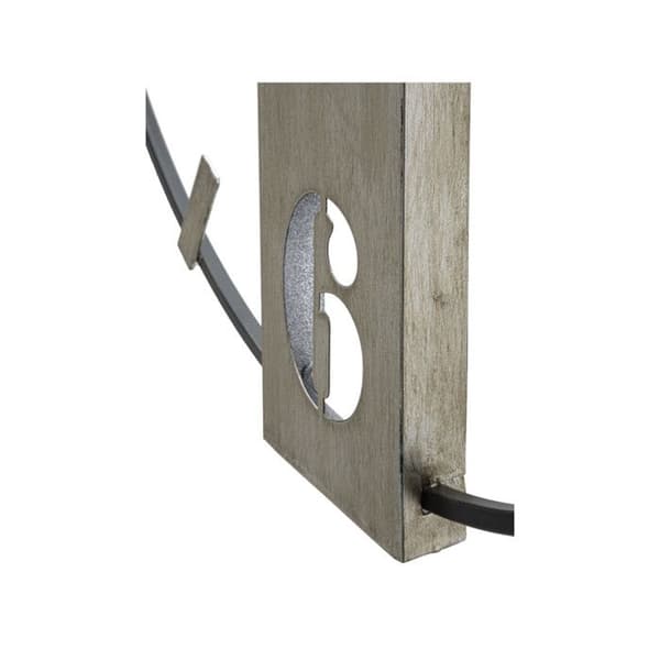 Väggklocka i Metall "Silvery" 61cm Silver svart silver