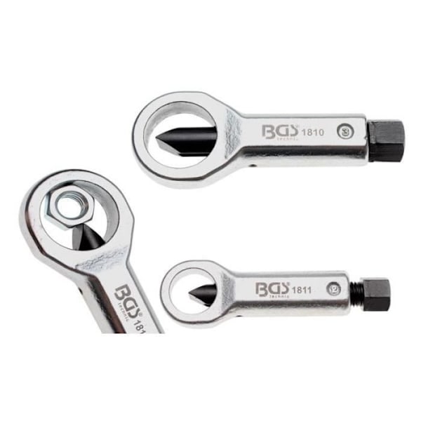 Mutterklyvsats - Ej specificerat - 2 stycken - 12-16 mm - 16-22 mm - Han sexkant