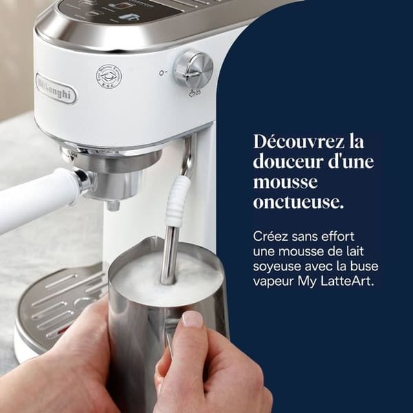 Espressomaskin Delonghi EC890.W DedicaDuo Vit