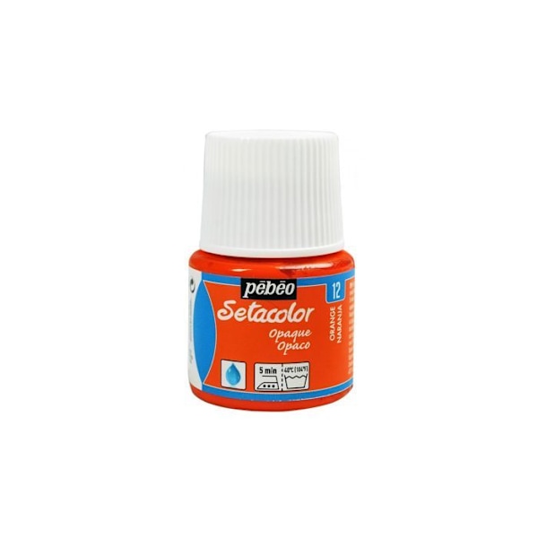 Tygfärg - PéBéo - Setacolor opak - Orange - 45 ml - Multimaterial Orange