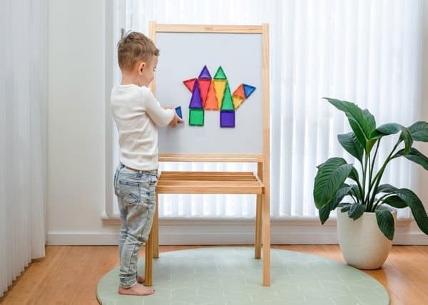 CONNETIX Byggplattor Magnetiska Regnbåge Mini Paket, 24 Bitar Regnbåge