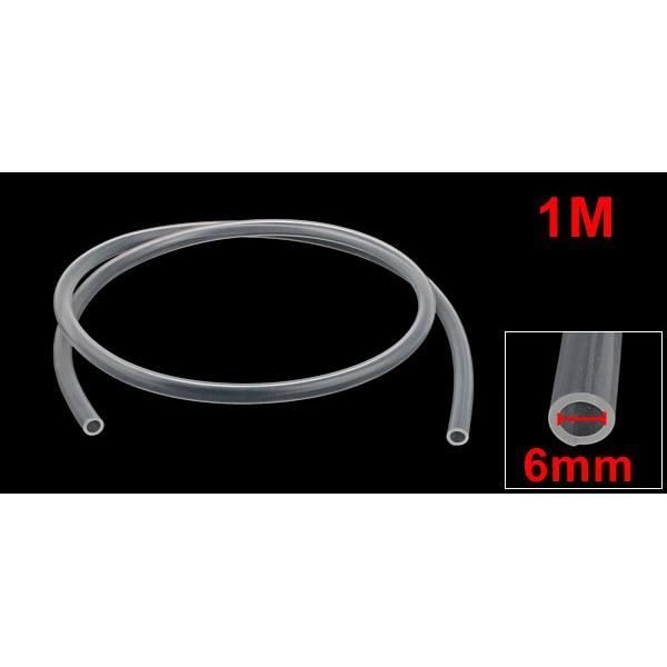 Rör av vakuum - SOURCING MAP - 6mm ID 9mm OD - Transparent silikon - 1m längd - 1 styck transparent