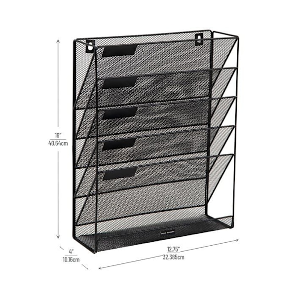 Porte copie - porte block Mind reader - MAGSTACK-BLK - Storage One Vertikalt filorganiserare, 5 nivåer, svart