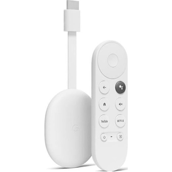 Google Chromecast med Google TV 4K Ice White