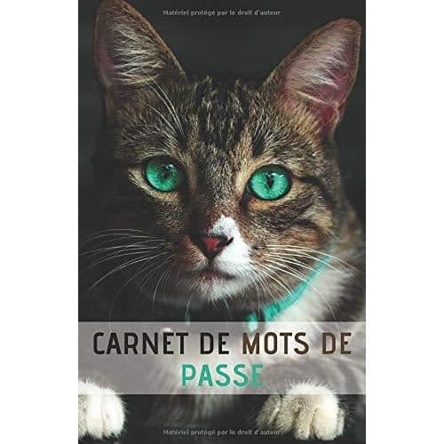 Lösenordsbok Katter: Praktiskt A5-format - 110 sidor