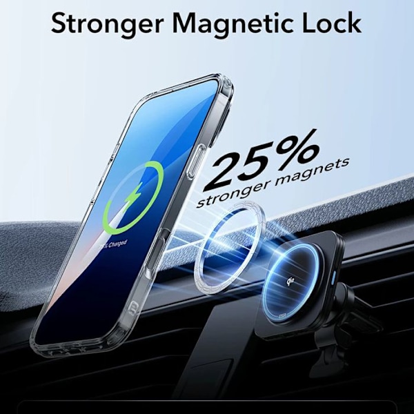 Coque för iPhone 16 Pro Max - ESR Classic Hybrid HaloLock Kickstand - Svart Frostad Frostade Svart