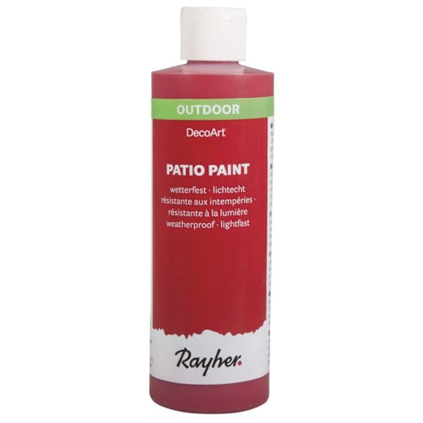 Färgfärg för utomhusbruk Patio Paint Körsbärsröd 236ml Röd körsbär