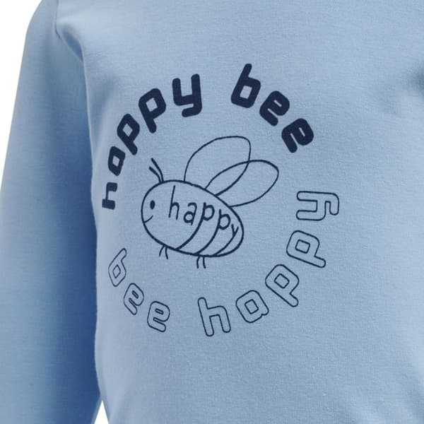Långärmad T-shirt för pojkar Hummel Rowen luftig blå 2-4 månader