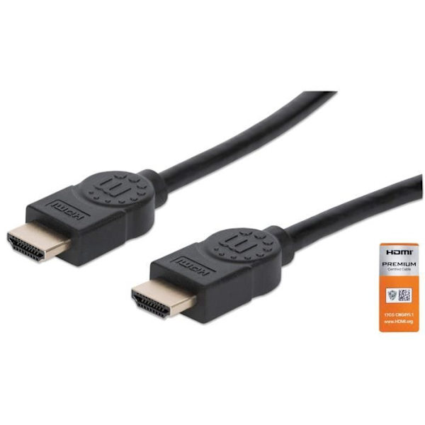 MANHATTAN 354837 HDMI-KABEL 1 M HDMI TYP A (STANDARD) SVART