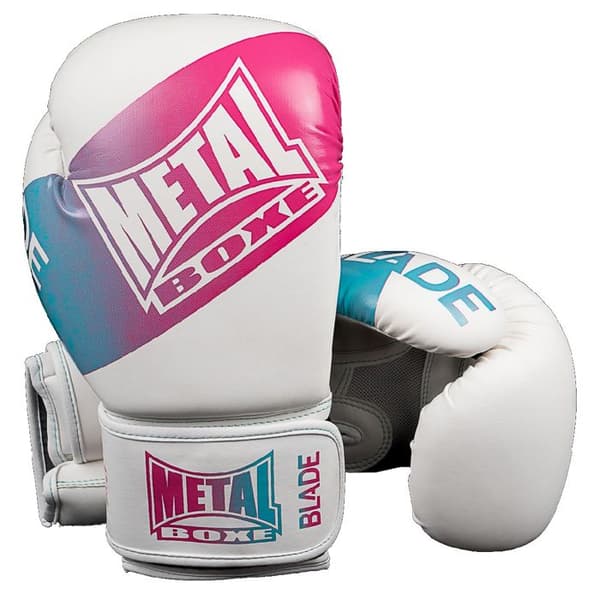 Metal Boxe Blade Miami Vice boxningshandskar - vit Vit 12 OZ