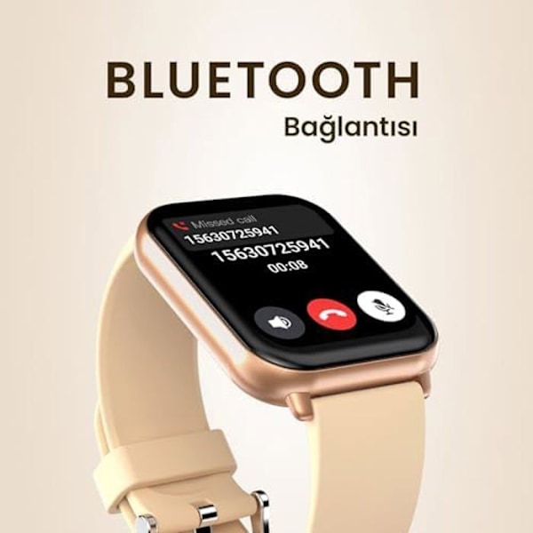 Uppkopplad klocka - HiFuture - Future Zone2 - Bluetooth - AMOLED-skärm - 7 dagars batteritid