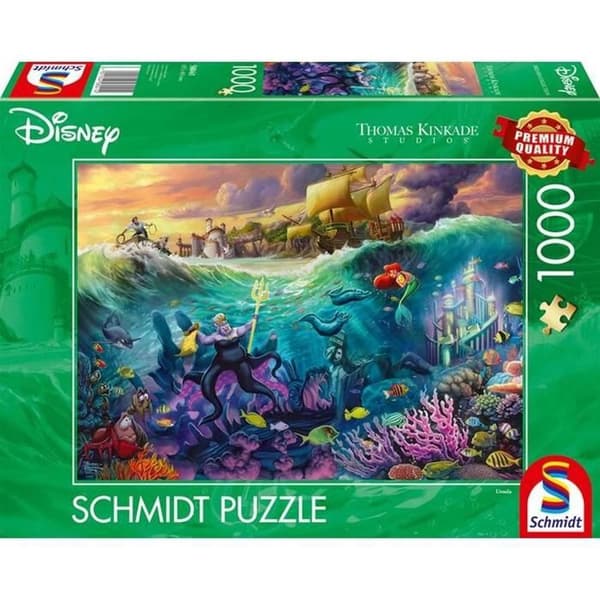Pussel 1000 bitar: Disney, Den lilla sjöjungfrun, Ursula Grön