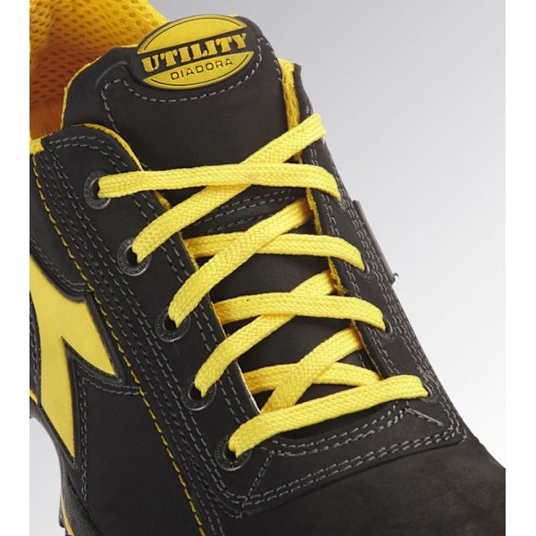 Låga säkerhetsskor - DIADORA - GLOVE II LOW S3 SRA HRO - Läder - Svart / gul - Man Svart gul 38