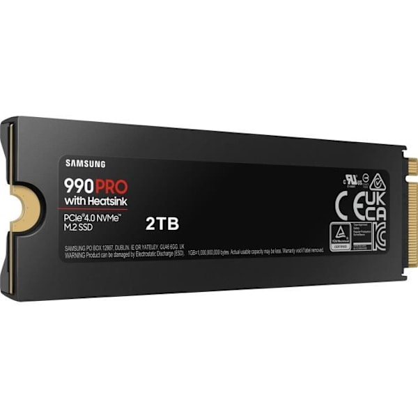 SAMSUNG Intern SSD 990 PRO med kylfläns 2 TB MZ-V9P2T0GW