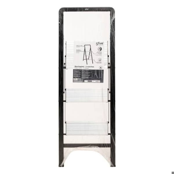 Grå aluminiumstege 3 steg H105cm - 5five Grå