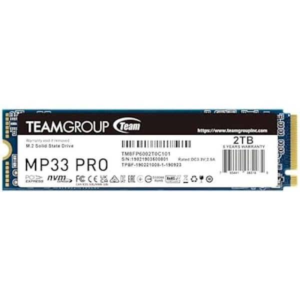 SSD - TEAMGROUP - MP33 Pro - 2000 GB - PCI Express 3.0 - M.2