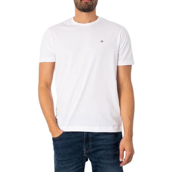 T-shirt Regular Med Shield - GANT Vit XL