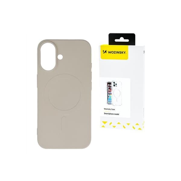 Fodral - WOZINSKY - Samsung Galaxy S24 FE - Kompatibel med MagSafe - Mjuk silikon - Grå