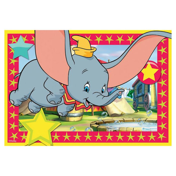 Pussel 2 x 12 bitar : Disney : Äventyrets Kallelse Flerfärgad