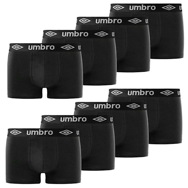 Umbro Boxer Herr Caleçon Herr - Svart (Pack av 8) Svart M