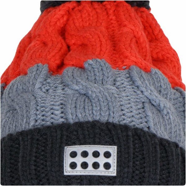 Mössa - balaclava - chapka - basker - kepi - hörselkåpa Lego wear - 22915 - Lwatlin-Strick Mixed Child Hat 965 mörkgrå 52 cm