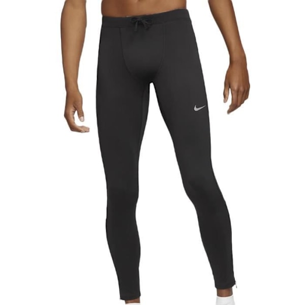 Nike Tight Fitness Leggings för män - Svart/Vit - Elastisk midja - Polyester/Elastan Svart S