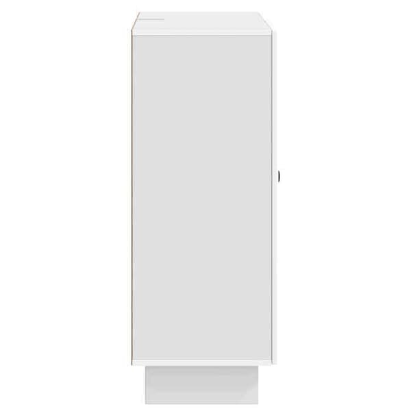 vidaXL Buffé Vit glänsande 66 x 34,5 x 90 cm Ingenjörsträ 893939