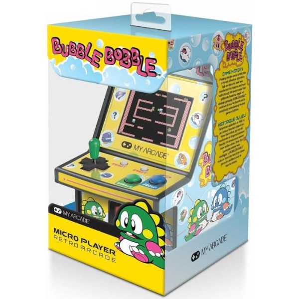 Retro Mini Arcade Kiosk - My Arcade - BUBBLE BOBBLE