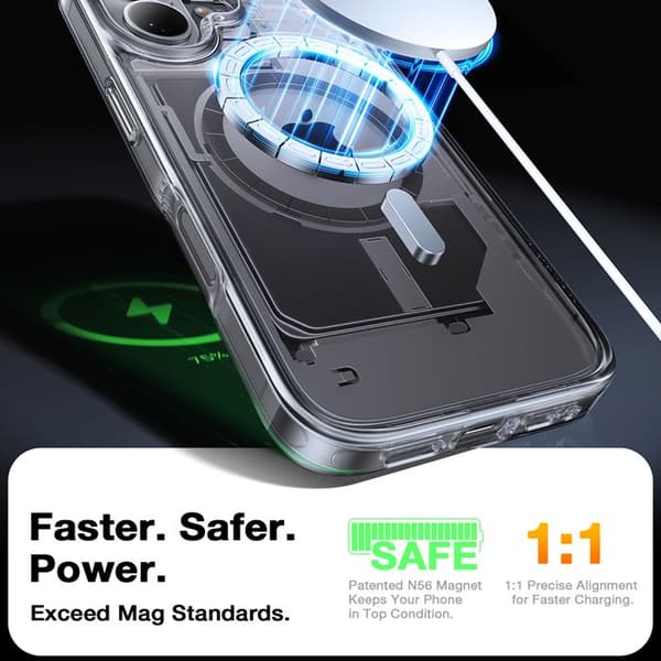Coque Torras Diamond MagSafe Series för iPhone 16 Plus - Klar Klar