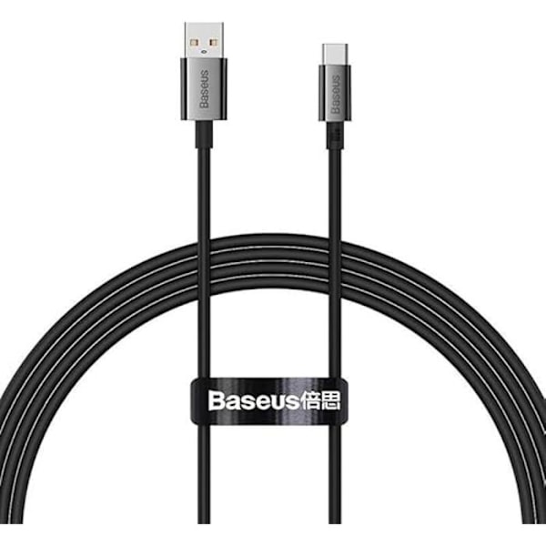 USB-kabel till USB-C - BASEUS - Superior - 100W - 1,5m - Svart