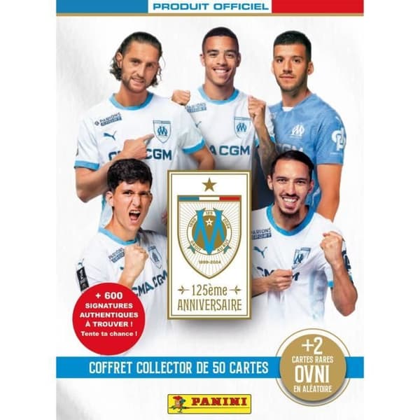 Samlarbox - PANINI - 125 år OM - 50 kort