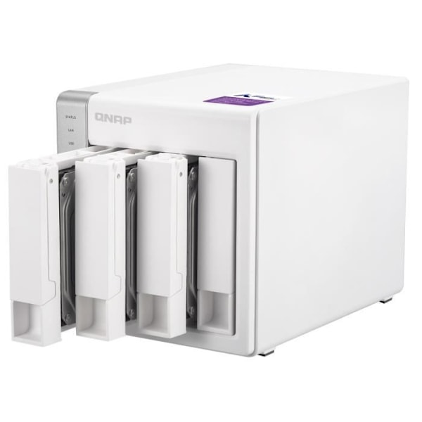 QNAP - Storage Server (NAS) - TS-431P - 4 fack - Bar fodral