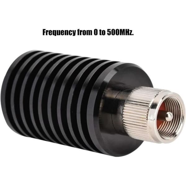 Fiktiv laddning UHF 50 ohm 100W 0-500 MHz för test av intercom