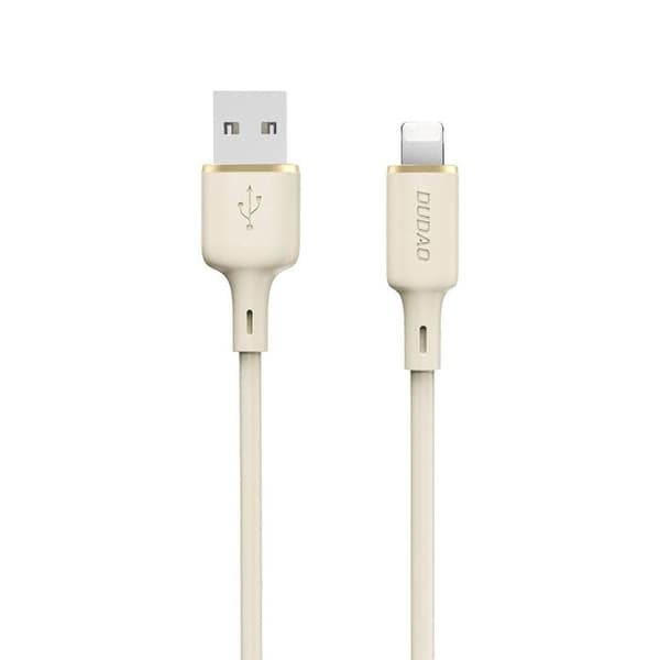 Förstärkt iPhone-kabel SR USB-A - Lightning 5A 1m beige