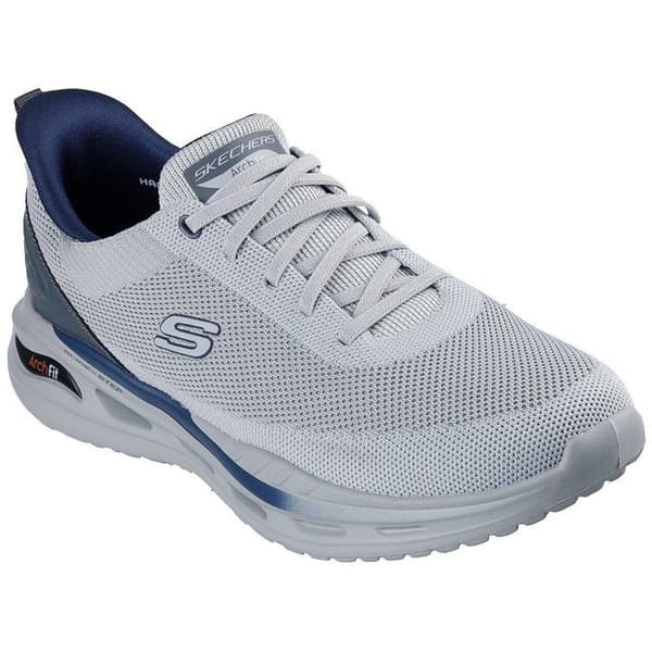 Skechers Arch Fit Orvan - Kin, Grå, Herr Grå 43